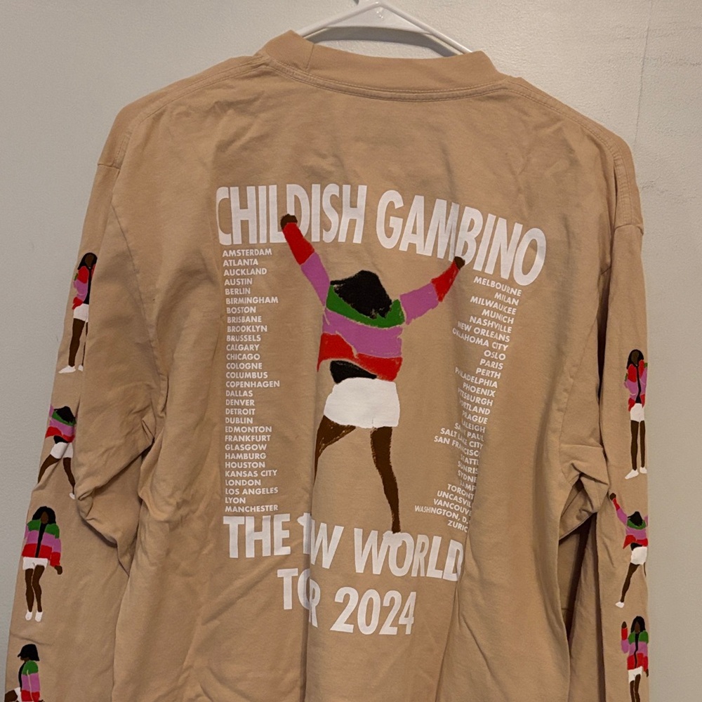 Childish Gambino Tour Long Sleeve Shirt View 2